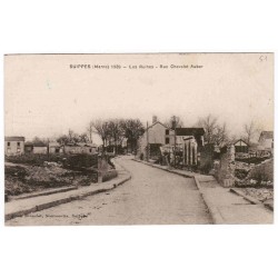 County 51250 - SUIPPES - 1920 - THE RUINS - CHEVALET AUBER STREET