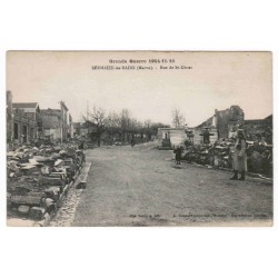 51250 - SERMAIZE-LES-BAINS - GRANDE GUERRE 1914-15-16 - RUE DE ST-DIZIERS