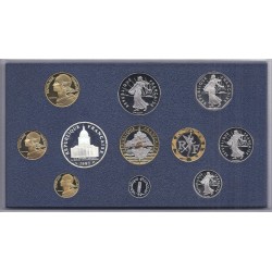 FRANCE - PROOF COIN SET FRANCS 1991 - 11 COINS