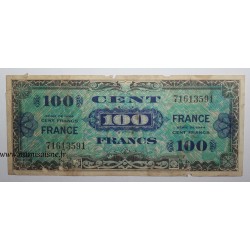 FRANCE - PICK 123 - 100 FRANCS VERSO FRANCE - 1945 - WITHOUT SERIES