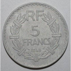GADOURY 766a - 5 FRANCS 1948 TYPE LAVRILLIER ALU 9 FERME - TTB - KM 888
