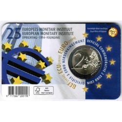 BELGIEN - 2 EURO 2019 - 25 JAHRE DES EUROPÄISCHEN WÄHRUNGSINSTITUTS - Coincard