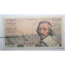 FAY 42/14 - 1000 FRANCS RICHELIEU - 02/06/1955 - X.158 - PICK 134