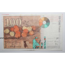 FAY 74/02 - 100 FRANCS CEZANNE - 1998 - L - PICK 158