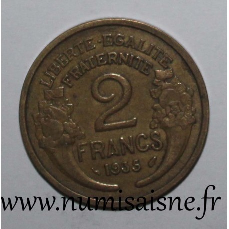 GADOURY 535 - 2 FRANCS 1935 - TYPE MORLON - KM 886