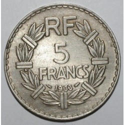 GADOURY 760 - 5 FRANCS 1933 TYPE LAVRILLIER - SUP - KM 888