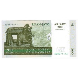 MADAGASCAR - PICK 87 b - 200 ARIARY - 2004 - SIGN 6