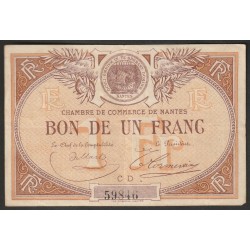 44 - NANTES - CHAMBRE DE COMMERCE - 1 FRANC - 1924