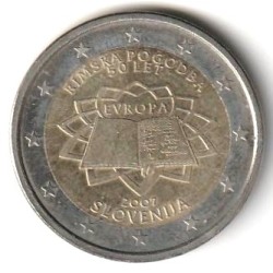 SLOVENIA - KM 106 - 2 EURO 2007 - TREATY OF ROME
