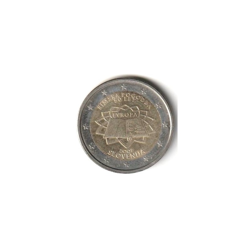 SLOVENIA - KM 106 - 2 EURO 2007 - TREATY OF ROME