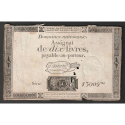 ASSIGNAT DE 10 LIVRES -...