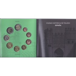 ESPAGNE - COFFRET EURO 2021 - 9 Pièces - Vieille Ville de Tolède