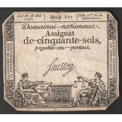 ASSIGNAT DE 50 SOLS -...