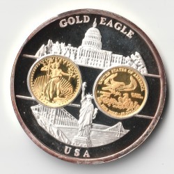 MEDAL - USA - GOLD EAGLE -...