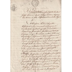 OLD DOCUMENT - YEAR 1816 -...