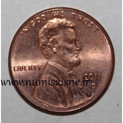 UNITED STATES - KM 468 - 1 CENT 2011 D - Lincoln - Union Shield