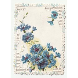 CARD - RELIEF IMAGE - FLOWERS