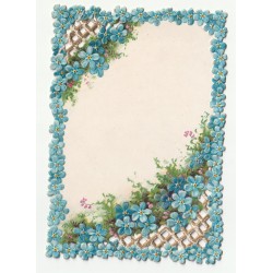 CARD - RELIEF IMAGE - FLOWERS