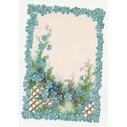 CARD - RELIEF IMAGE - FLOWERS