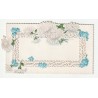 CARD - RELIEF IMAGE - FLOWERS - LACE