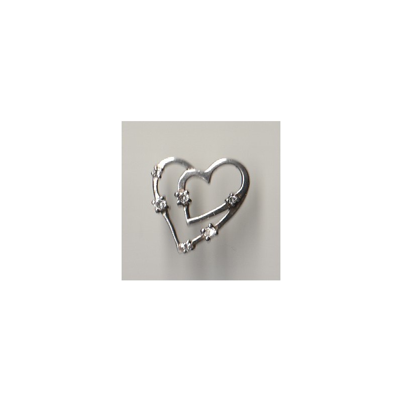 PENDANT - HEART - SILVER - 1.24 G - 094720