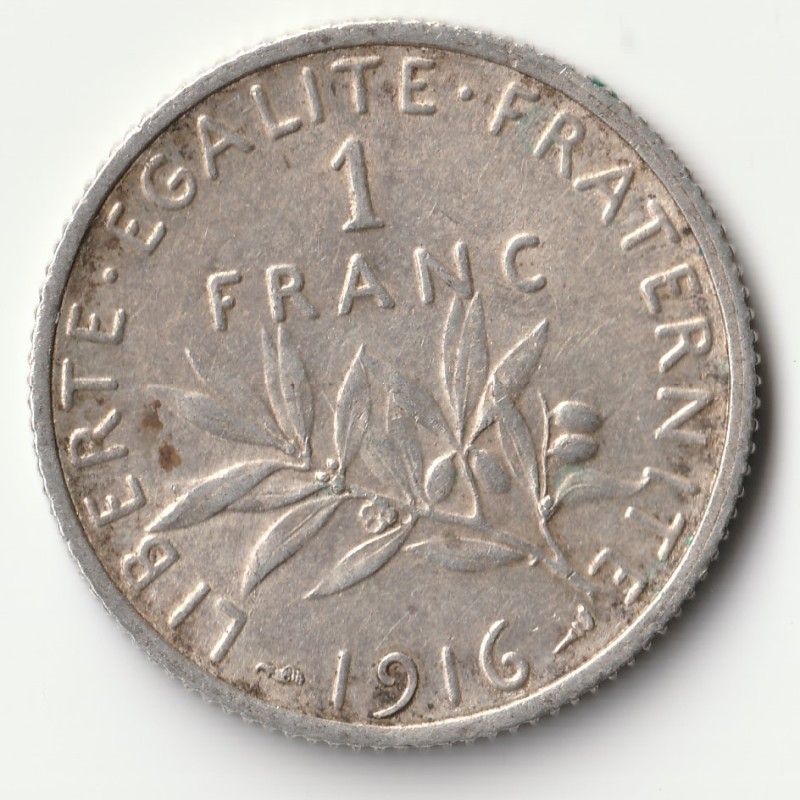 FRANCE - KM 844 - 1 FRANC 1916 - TYPE SOWER - 095449