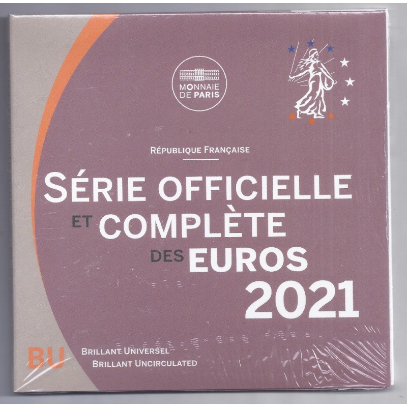 FRANCE - EURO BRILLIANT UNCIRCULATED COIN SET 2021