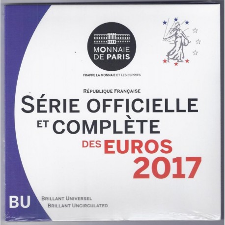 FRANCE - COFFRET EURO BRILLANT UNIVERSEL CLASSIQUE 2017 - 8 PIECES