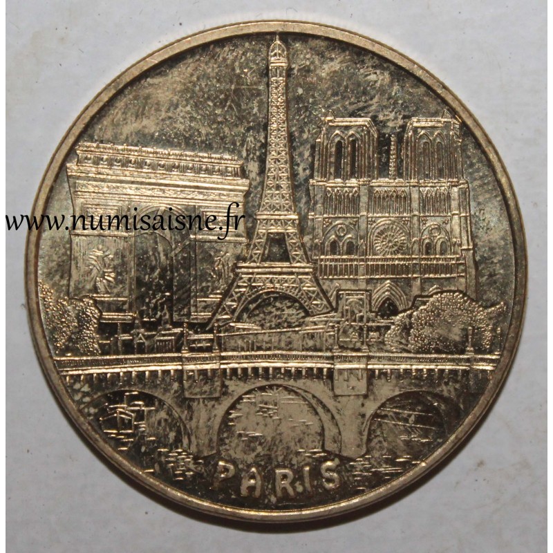 County  75 - PARIS - THE 3 MONUMENTS AND THE NEW BRIDGE - Monnaie de Paris - 2011