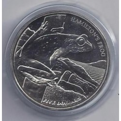 NEW ZEALAND - KM 233 - 5 DOLLARS 2008 - HAMILTON'S FROG