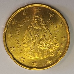 SAN MARINO - KM 444 - 20 CENTS 2005