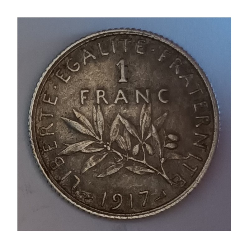 FRANCE - KM 844 - 1 FRANC 1917 - TYPE SOWER