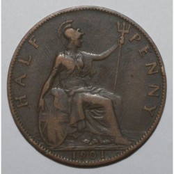 GROSSBRITANNIEN - KM 789 - 1/2 PENNY 1901 - Victoria