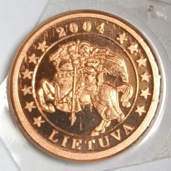 LITUANIE - 1 CENT 2004 - ESSAI