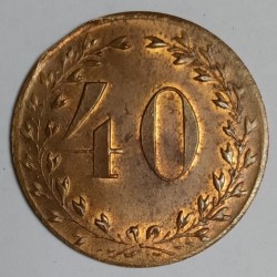 JETON DE JEU - 40 FRANCS