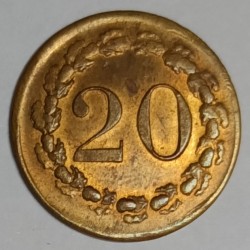 GAME TOKEN - 20 FRANCS