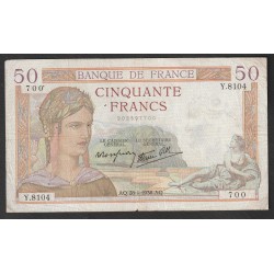 FAY 18/12 - 50 FRANCS CERES...