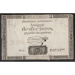 ASSIGNAT OF 10 LIVRES -...