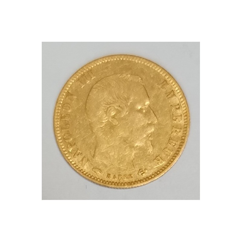 GADOURY 1001 - 5 FRANCS 1856 A - OR - NAPOLEON III - KM 787