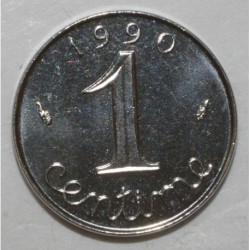 FRANCE - KM 928 - 1 CENTIME 1990 - TYPE EAR OF WHEAT