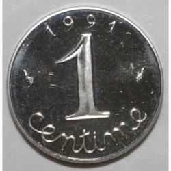 FRANCE - KM 928 - 1 CENTIME 1991 TYPE EAR OF WHEAT