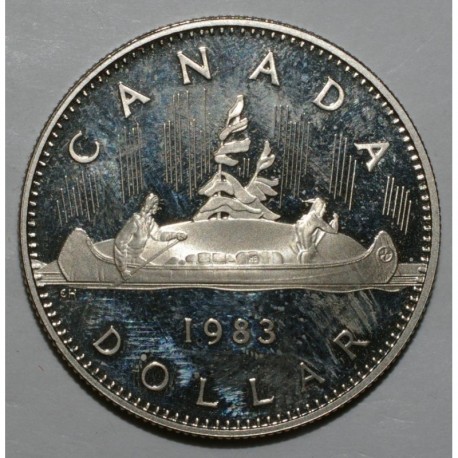 CANADA - KM 120 - 1 DOLLAR 1983 - CANOE