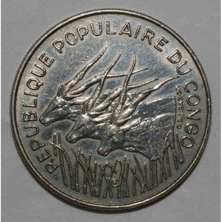 CONGO - KM2 - 100 FRANCS 1975 - Giant Elan