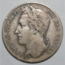 BELGIUM - KM 3.2 - 5 FRANCS 1848 - LEOPOLD 1st - Laureate head