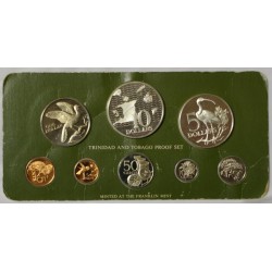 TRINITÉ ET TOBAGO - COFFRET 8 PIECES 1975