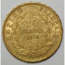 GADOURY 1061 - 20 FRANCS 1853 - A - Paris - TYPE NAPOLÉON III - KM 781