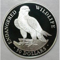 COOK ISLANDS - KM 357 - 50 DOLLARS 1991 - Peregrine falcon