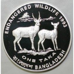 BANGLADESH - KM 15 - 1 TAKA 1993 - CERF - BELLE EPREUVE