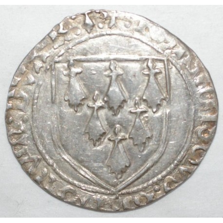 BRETAGNE - FRANCOIS II - 1458 - 1488 - GROS A L'ECU DE RENNES - TTB