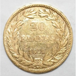 GADOURY 1030a - 20 FRANCS 1831 A - OR - LOUIS PHILIPPE - TR en relief - TTB